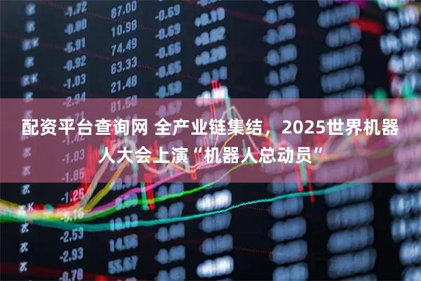 配资平台查询网 全产业链集结，2025世界机器人大会上演“机器人总动员”